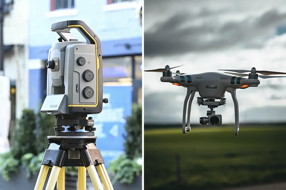 Drones vs. Topografía clásica